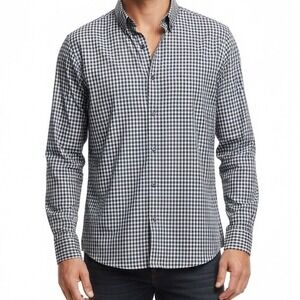 BC Clothing Expedition Stretch Mens Size Large Long Sleeve Plaid Button Up Shirt